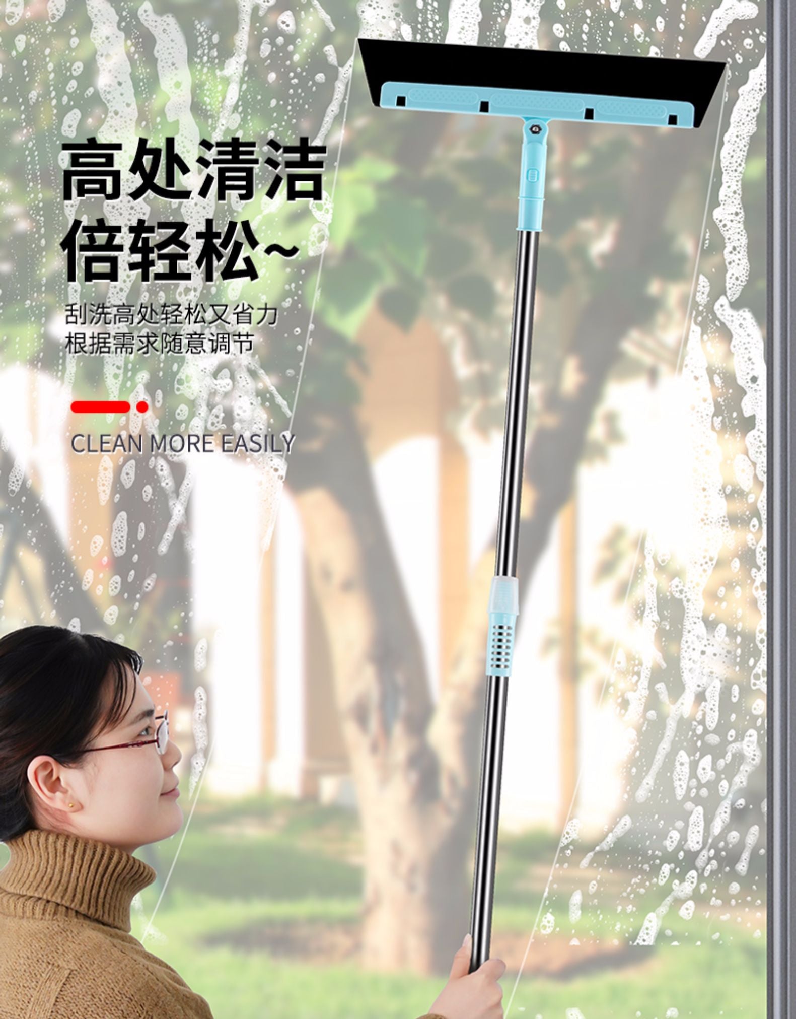 China Imported Beauty Home High Quality Magic Wiper Scraper 180 Degrees Rotatable Mop
