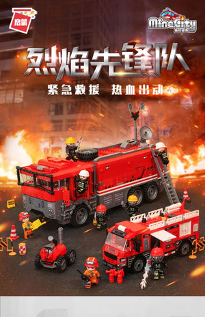 Enlighten Lego Toy Mine City Multifunctional Emergency Rescue Command Vehicle Bricks 12025 启蒙 多功能应急救援指挥车