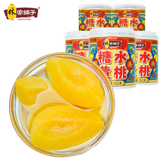 China Linjia Pu Canned Yellow Peach 312g