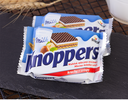 German Knoppers Milk Chocolate Hazelnuts Wafers  德国进口零食威化饼干knoppers牛奶榛子巧克力5层夹心