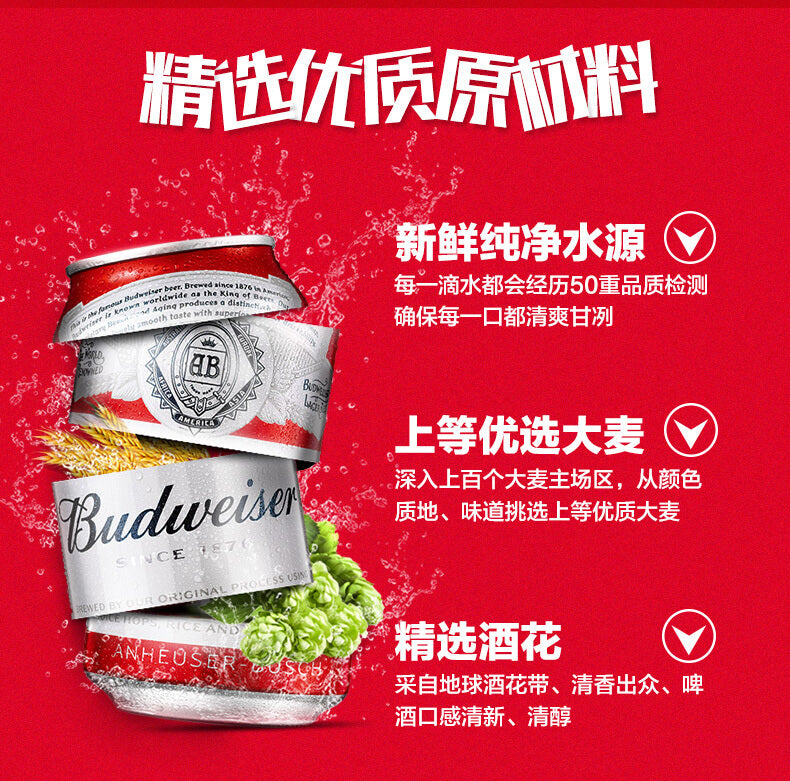 Budweiser Beer 330ml 百威啤酒