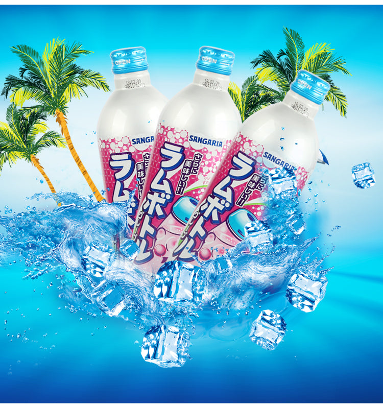 Japan Sangaria Ramu Bottle Ramune Soda