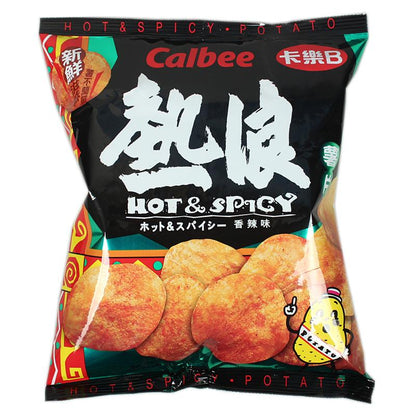 HongKong Calbee Hot & Spicy Potato Chips 105g 热浪薯片