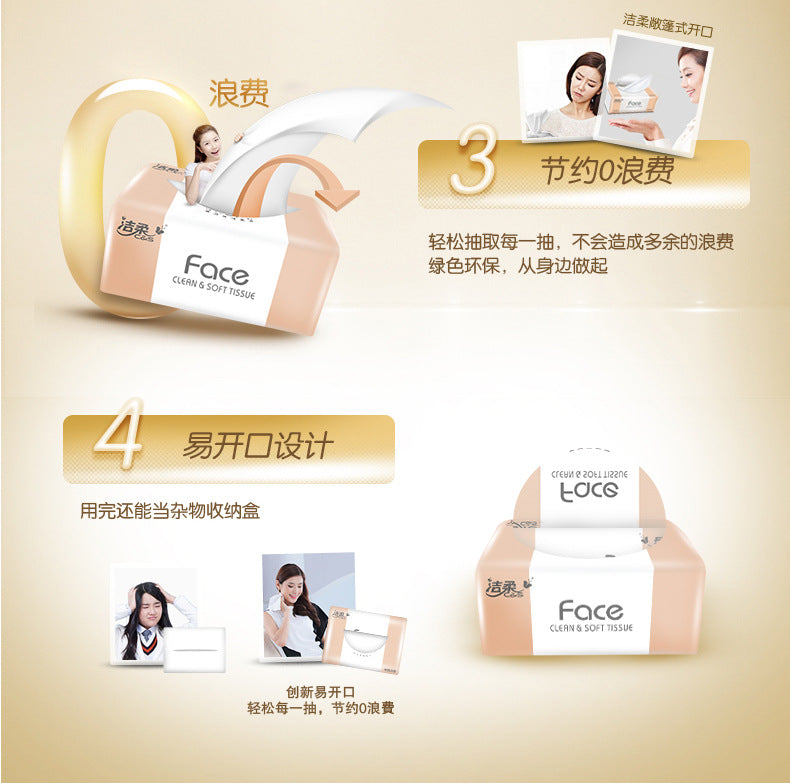 [Chine Top Brand] Jierou Face Paper napkin box