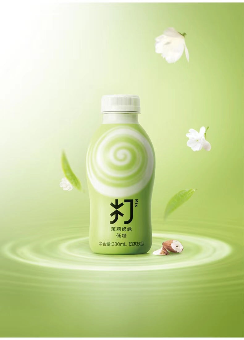 Nongfu Spring Water Jasmine Low Sugar Milk Tea 380ml 农夫山泉 打奶茶