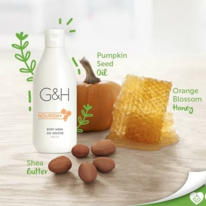 G&H NOURISH+ BODY WASH 400ml