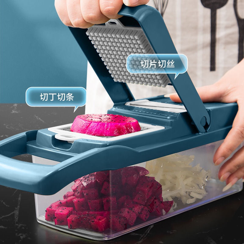 China Best Seller Wan Nian Li Multi-Function Mandoline Slicer with 7 Blades