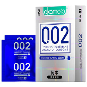 HYDRO POLYURETHANE OKAMOTO CONDOMS 0.02 2Pc.