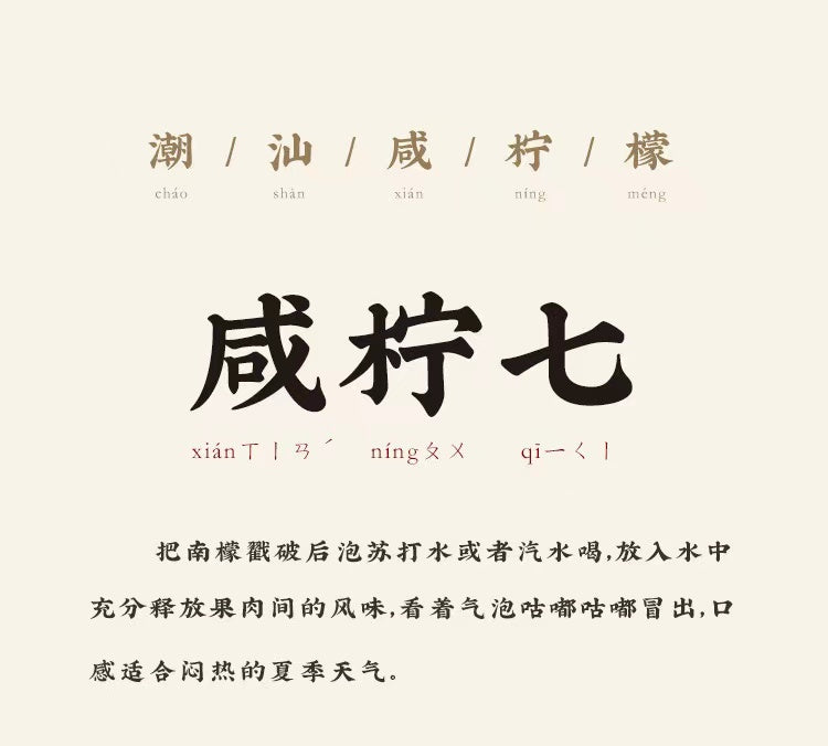 Chao Shan Delicacy Salted Lemon 530g Good Taste with Sprite or Soda water 潮汕集锦 咸柠檬