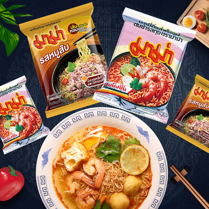 Thai MAMA Oriental Style Instant Noodles Shrimp Tom Yum Flavor 60g