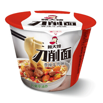 China Madam Gu Sliced noodles Spicy Beef Flavor 顾大嫂刀削面