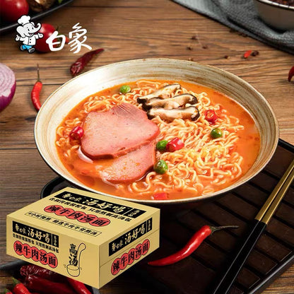 White Elephant Signature Tonkustu Instant Noodle 110g/Bag 白象方便面