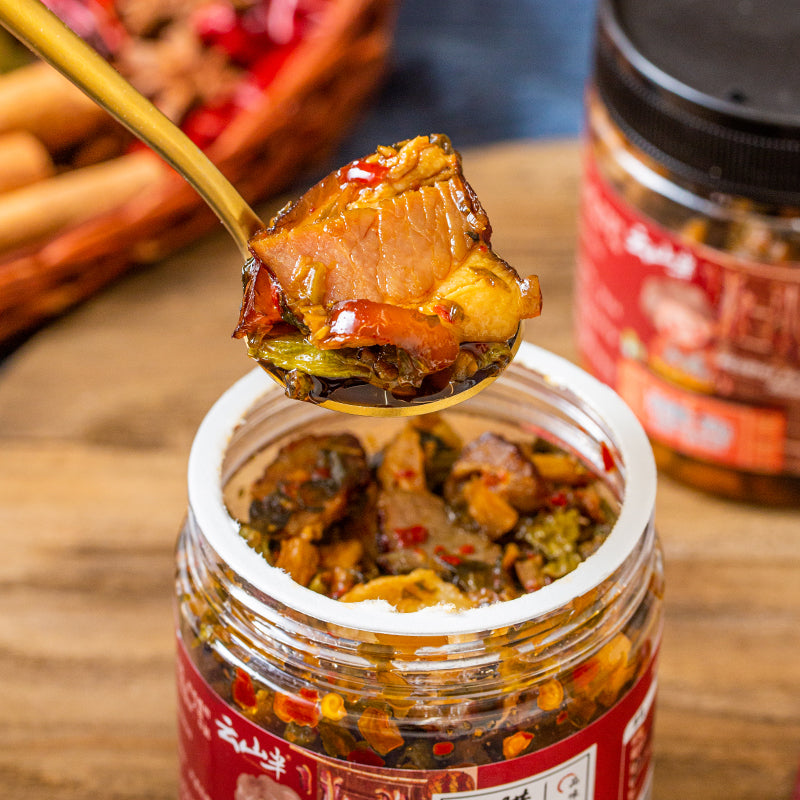 China Authentic Yun Ban Shan Hu Nan Chopped Pickled Vegetable 210g