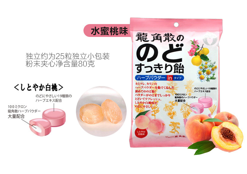 Japan Imported Genuine Ryukakusan Throat Lozenges