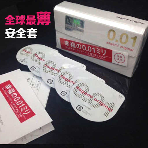 Sagami Original 0.01 Condoms 5 Pcs.