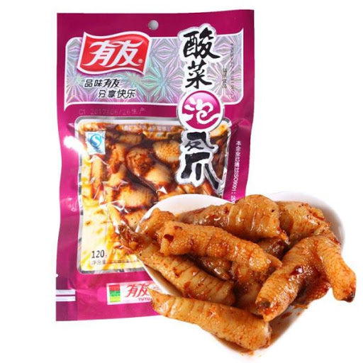 [China Specialty] YouYou Chicken Feet w/Pickled Peppers 86g